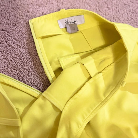 Pre-owned Hanifa Jade Lime Green Wide Leg Pants - Large - Picture 3 of 4